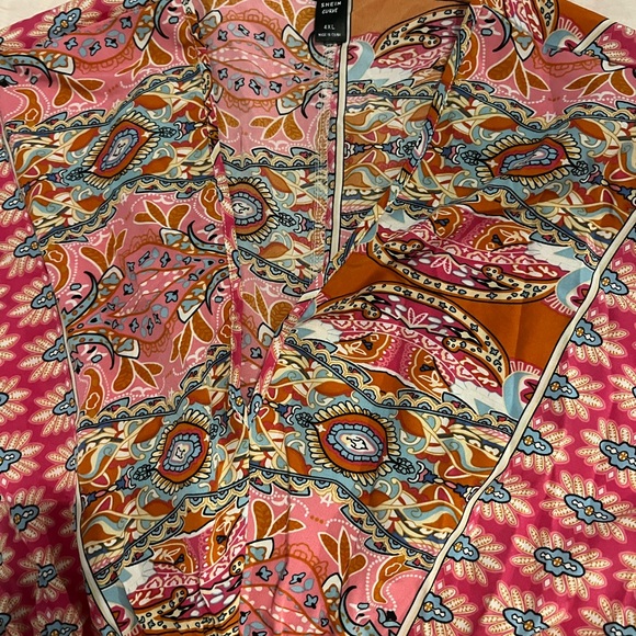 Boho v neck dress - Picture 2 of 4